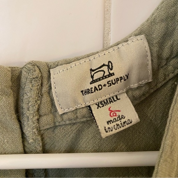 Thread + Supply sleeveless casual shirt with fringe and buttons in back size XS - Picture 6 of 8